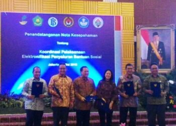 BI dan 5 Kementrian Teken MoU Elektronifikasi Penyaluran Bantuan Sosial