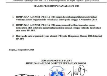 HAIPB: Secara Lembaga Kami Tak Ikut Demo 4 November