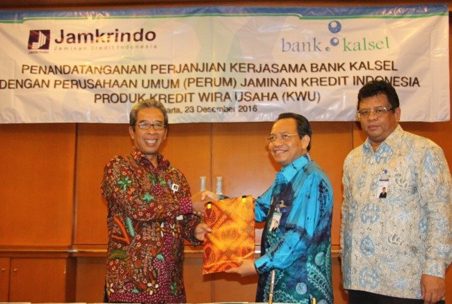 Jamkrindo Libatkan Bank Kalsel Jamin Kredit Wira Usaha