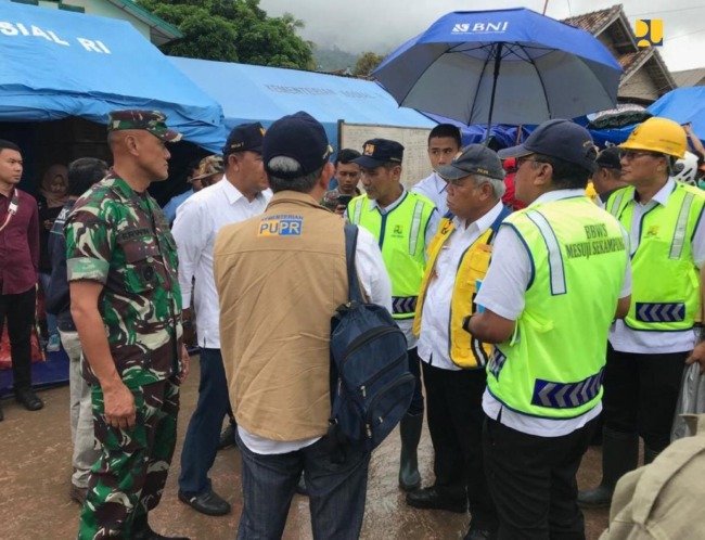 Basuki Chek Penanganan Bencana Lampung Selatan