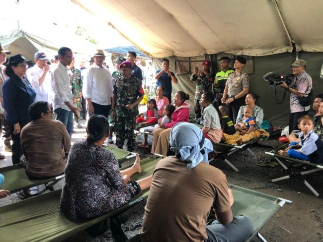 Presiden Pastikan Penanganan Pascabencana Tsunami Berjalan Baik