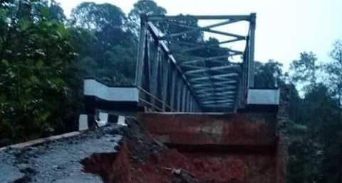 Ini Penampakan Jembatan Leuwijaksi Yang Ambrol