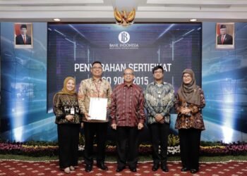 BI Raih Sertifikat Sistem Manajemen Mutu ISO 9001:2015