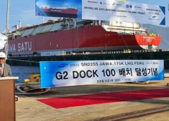 Capai Kemajuan 62,5%,  Pertamina Lepas Perdana Kapal FSRU Jawa-1