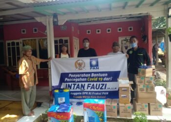 Intan Fauzi Serahkan Bantuan Pencegahan Covid-19 Bagi Warga Kota Bekasi dan Depok