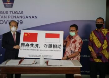 Pemerintah RRT Serahkan Bantuan Kemanusian Penanganan COVID-19