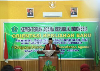 Wamenag Ajak ASN Kemenag Sumbar Kampanyekan Moderasi Beragama