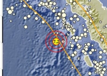 Gempa Bumi M 7.2 Guncang Nias Barat