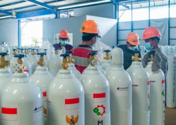 Ketersediaan Tabung Gas Oksigen Medis Mencukupi