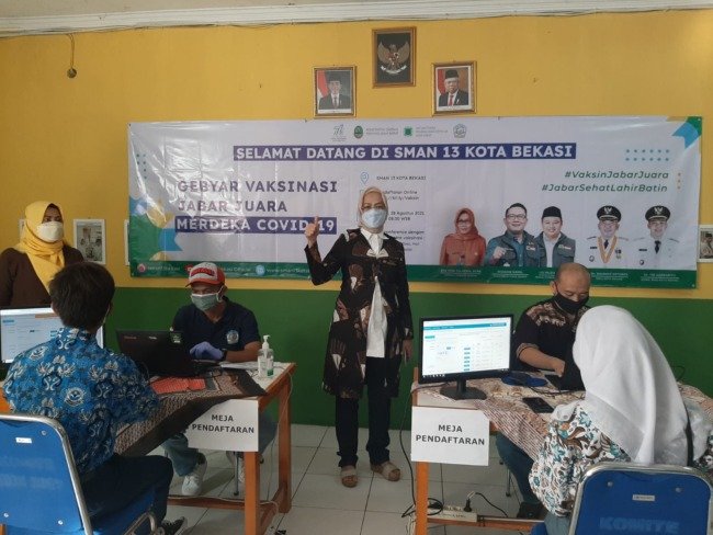 SMAN 13 Kota Bekasi Kembali Helat Gebyar Vaksinasi