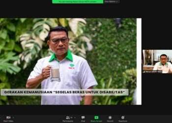 Moeldoko Luncurkan Gerakan Kemanusiaan “Segelas Beras Untuk Disabilitas”