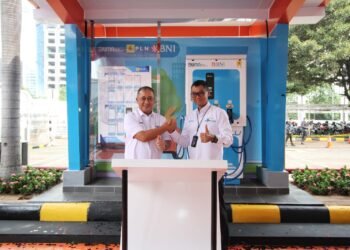Jadi Pioneer, BNI Pasang Dua SPKLU Skema Partnership 