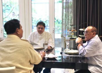 Momen Akrabnya ARB, Airlangga, dan Prabowo Satu Meja Santap Siang Bersama