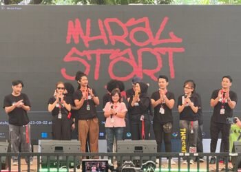 Wadahi Suara Anak Muda, Rumah Aspirasi Relawan Ganjar Pranowo Gelar Acara Mural