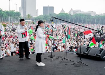 Puan Desak Israel Hentikan Agresi Militer di Aksi Bela Palestina