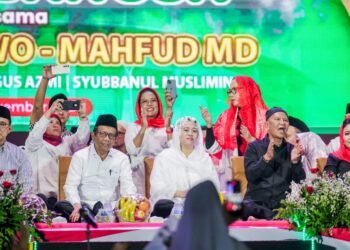 Selawat Bersama Ulama dan Santri Bareng Mahfud, Puan Yakin Suara di Jatim Bertambah