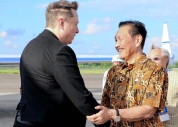 Menko Luhut Sambut Kedatangan Elon Musk di Bali