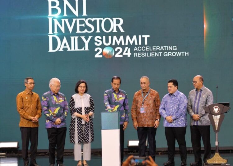 PT Bank Negara Indonesia (Persero) Tbk atau BNI kembali menunjukkan komitmennya dalam mendorong pertumbuhan ekonomi Indonesia melalui partisipasinya dalam BNI Investor Daily Summit 2024 yang digelar di Jakarta Convention Center (JCC), 8 - 9 Oktober 2024.