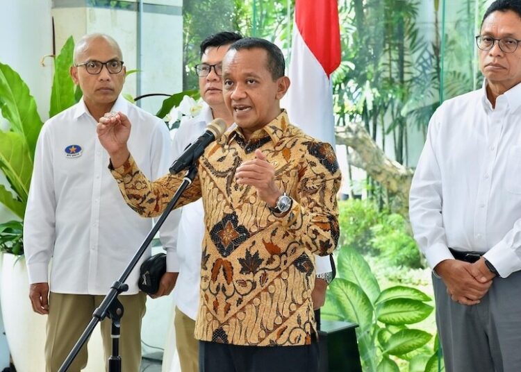 Menteri Energi dan Sumber Daya Mineral (ESDM) Bahlil Lahadalia