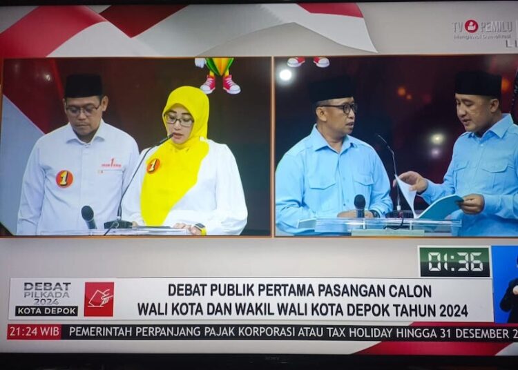 Debat Pilkada Depok, Paslon 01 Imam - Ririn Sudah Jalankan Program Penting, Kubu Sebelah Baru Pengen