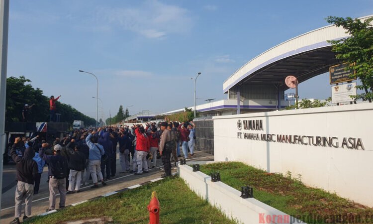 Demo Buruh PT Yamaha Music Manufacturing Asia