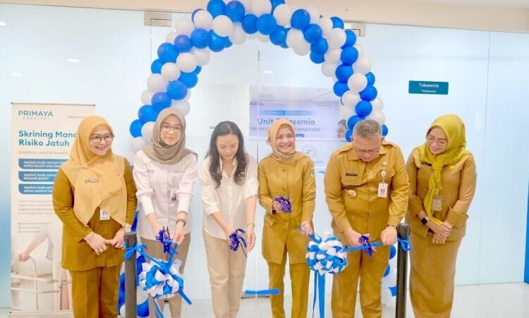 dr. Jocelyn Adrianto, MARS, FISQua, Direktur Cluster Jakarta & Banten, Primaya Hospital memberikan sambutan pada acara Peresmian Layanan Thalasemia di Primaya Hospital Tangerang
