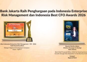Bank Jakarta Raih Penghargaan Pada Indonesia Enterprise Risk Management dan Indonesia Best CFO Awards 2026